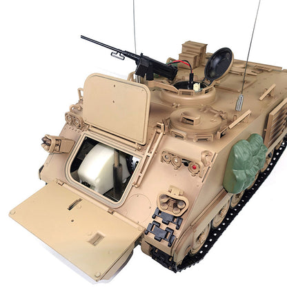 Tongde 1/16 RC Military Tank M2412-C M113A2 APC Turret Rotation 360 Degree Infrared LED Light Sound Remote Control Electric Toy