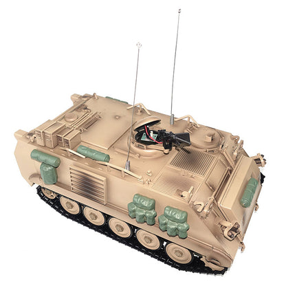 Tongde 1/16 RC Military Tank M2412-C M113A2 APC Turret Rotation 360 Degree Infrared LED Light Sound Remote Control Electric Toy