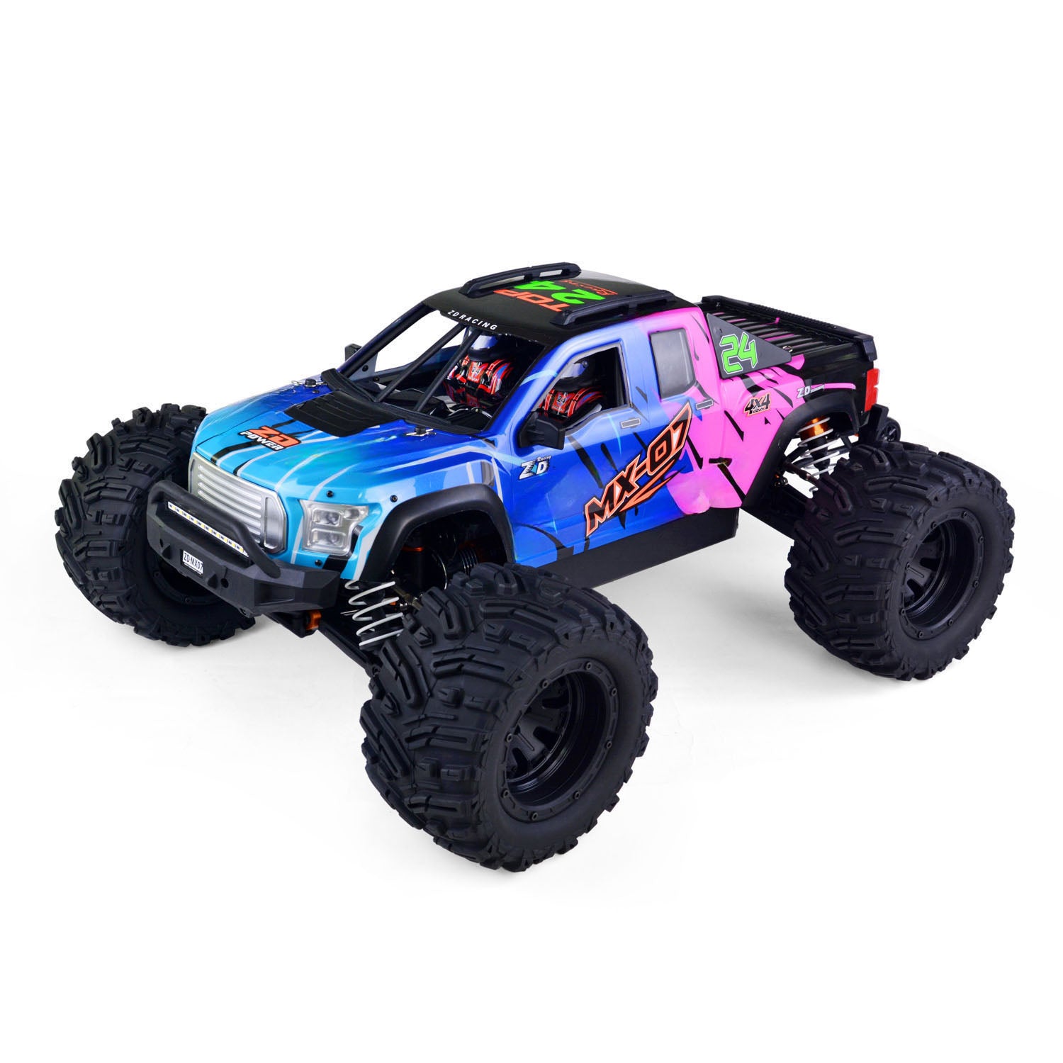 ZD Racing 1/7 Remote Control Big Tire Truck MX-07 Hobbywing