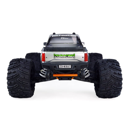 ZD Racing 1/7 Remote Control Big Tire Truck MX-07 Hobbywing Brushless 160A ESC Metal Shock Absorber AWD High Speed RC Model Car