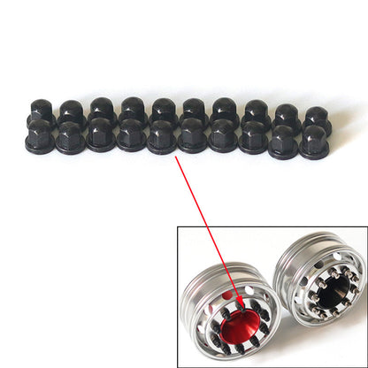 Metal Painted Wheel Hubs Rims Screws for 1/14 JDModel RC Truck Remote Control Tractor Trailer Cars Hobby Model Toys