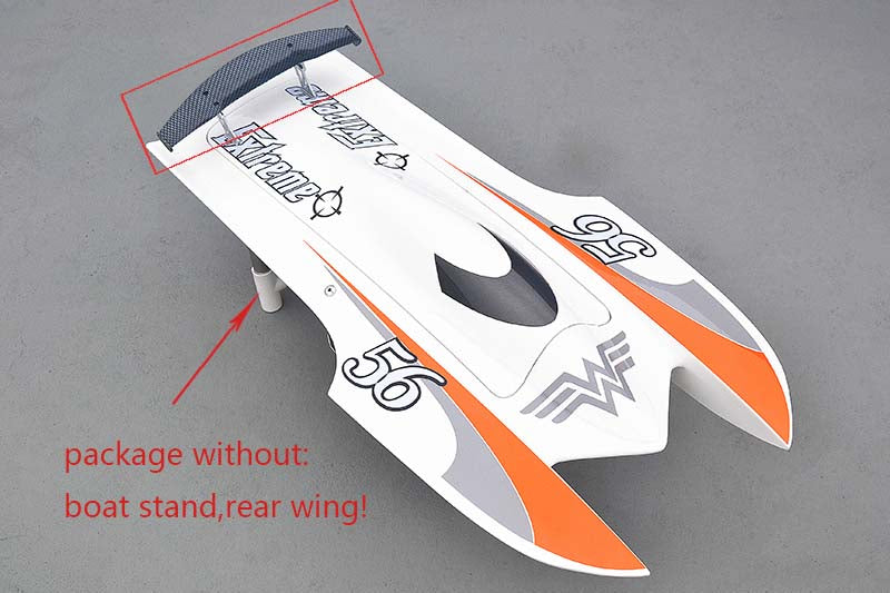 E22 Prepainted Electric Racing KIT RC Boat Hull DIY Model Fiber Glass for Advanced Player 570*275*120mm Blue Red White Yellow Gift