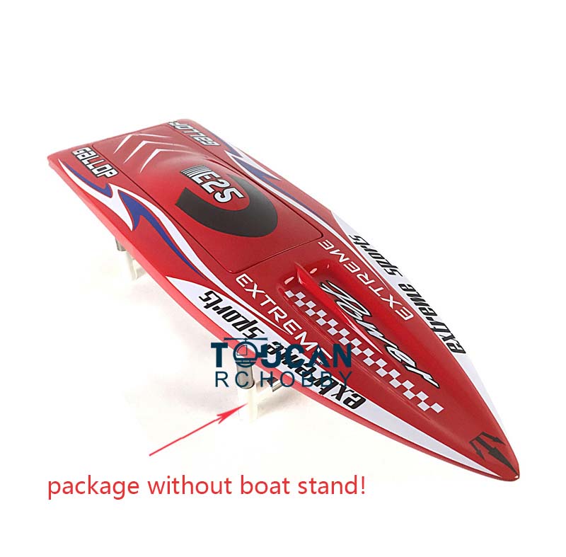 E25 Prepainted Red White Yellow Fiber Glass Electric Racing KIT RC Boat Hull Only for Advanced Player DIY Model 640*195*105mm Gift