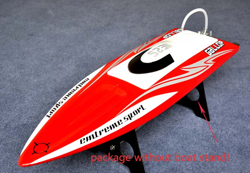 E25 Painted Fiber Glass Electric Racing PNP RC Boat Gallop W/ Motor Servo ESC Hardware W/O Battery DIY 640*195*105mm 65-70km/h