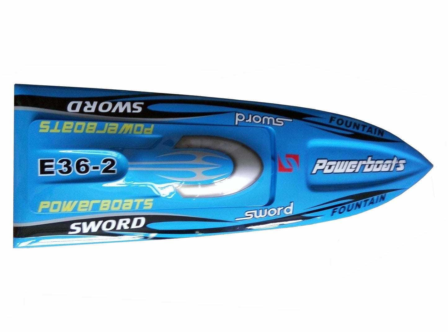 E36 Prepainted Fiber Glass Electric Racing KIT RC Boat Hull Sword for Advanced Player DIY Model Adult Toy Present 845*245*130mm