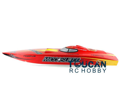 G26IP1 26CC Blue Red White Painted Gasoline KIT RC Racing Boat Hull for Advanced Player DIY Model Adult Toy Present 1280*340*245mm