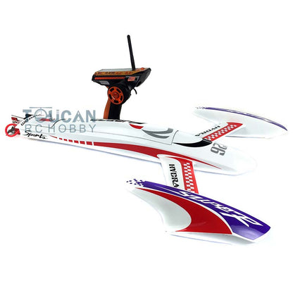 H660 White Yellow Electric Racing RTR RC Racing Boat Kevlar ESC Motor Servo Battery Controller High Speed 660*500*80mm 100km/h