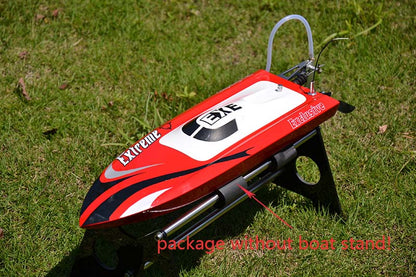M455 Millet Fiber Glass Prepainted Mini Electric Racing PNP RC Boat W/ Motor Servo ESC Hardware DIY Model 390*125*78mm 50km/h