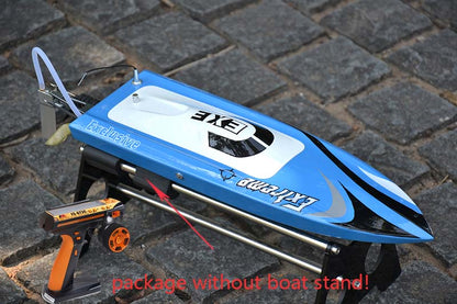 M455 Fiber Glass Prepainted Mini Electric Racing RTR RC Boat DIY Model Motor Servo ESC Battery Radio System 390*125*78mm 50km/h