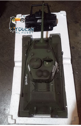 Second Hand US Stock 2.4G Henglong 1/16 Scale 7.0 Plastic Ver Soviet T34-85 RTR RC Tank Model 3909