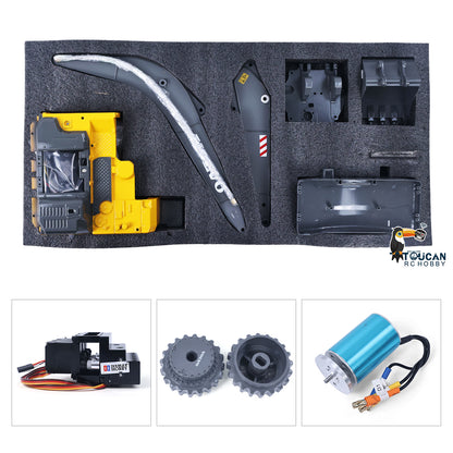 DoubleE 1/14 Volvo EC160E RC Hydraulic Excavator Painted Kit Cab & Boom Parts