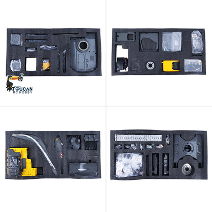 DoubleE 1/14 Volvo EC160E RC Hydraulic Excavator Kit Foam Insert Parts Layout