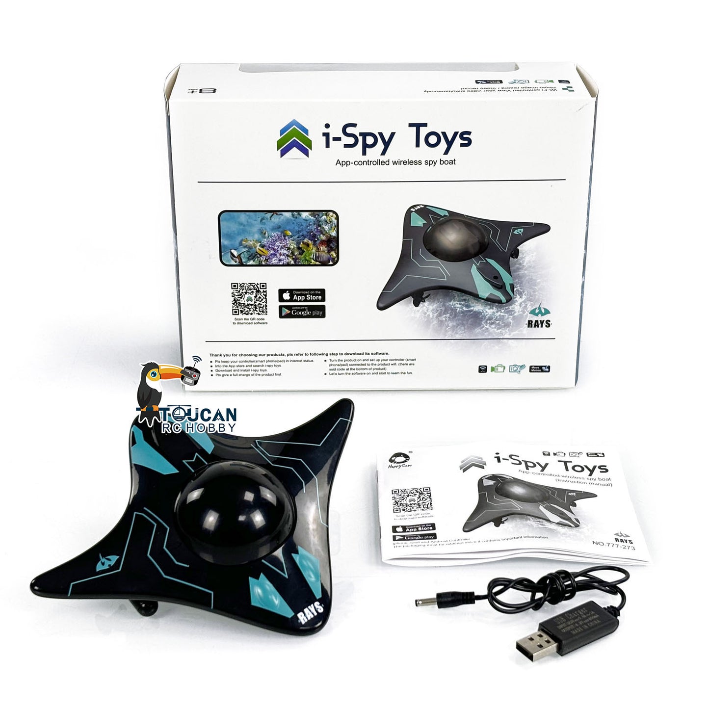 Fast Free Shipping RC Phone Controlled Spy Boat RTR Mini Toy Camera Video App Wi-Fi Ship Gift for Kids