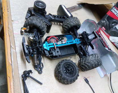 Free Shipping Second Hand US Stock 12 Inches Plastic 1/16 4X4 Remote Control Off Road Car SCY 16102 RC Big Tire Truck Pickup Metal Drive Shaft Charging Protection