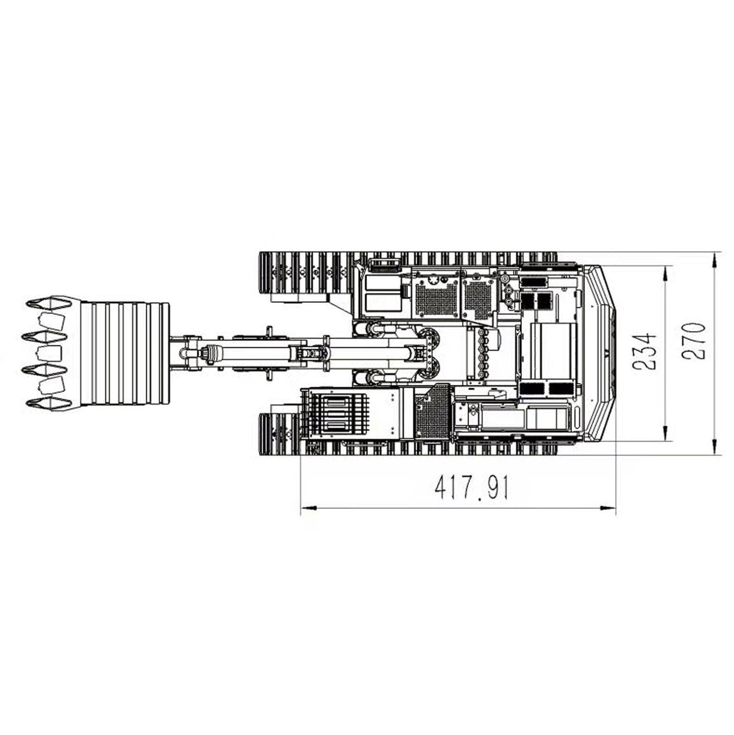 Toucanhobby C374 1/14 Metal RC RTR Hydraulic Excavator Brushless Motor Quick Coupler Light Sound FlySky I6S Controller for Construction Model Collectors