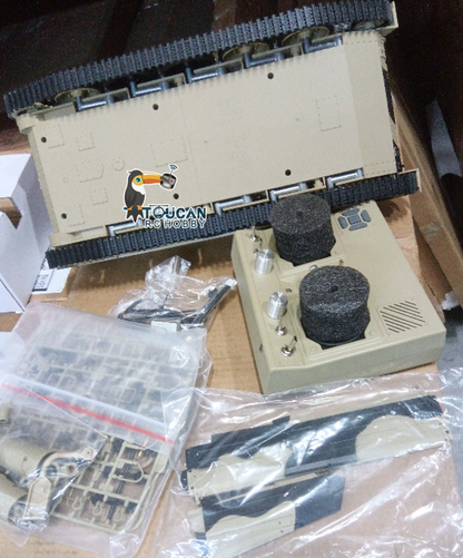 Free Shipping Second Hand US Stock 1/16 2.4G RC Military Tank CoolBank Crusader MK III Wireless Control Battle Tank Model 360??Turret Rotary Smoke Sound Lights RTR
