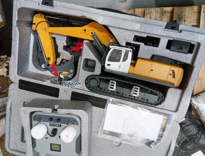 Second Hand US Stock 1/18 Kabolite 5901 100S Electric Lifting RC Excavator Flysky Remote Control Digger Engineering Vehicle Electric Ripper Hammer