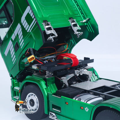In Stock 1/14 KABOLITE 6*6 Remote Control Tractor Truck 770S 2Speed Gearbox Axle Locks Electric Windshield Wiper Openable Door RTR