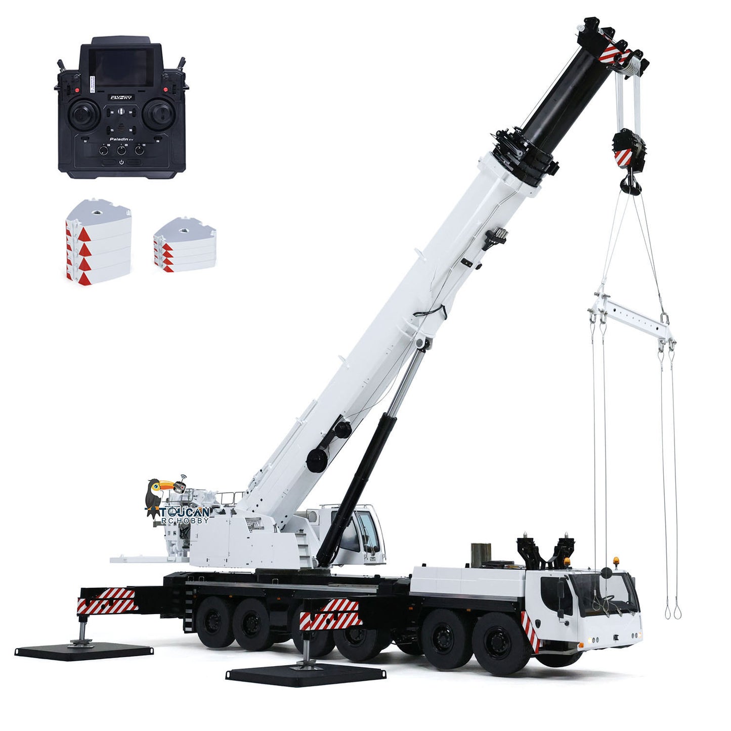 Eyewhale D1350 LTM1350 1/14 Metal RC Hydraulic Mobile Crane Truck
