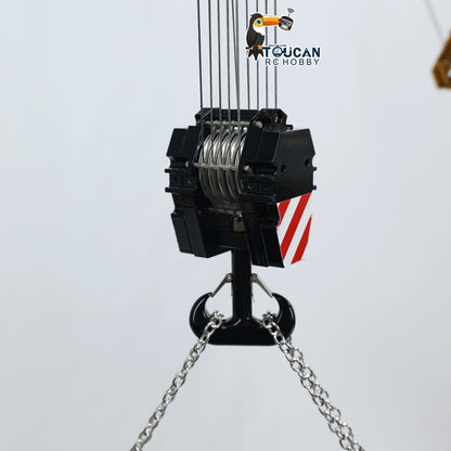 Eyewhale D1350 LTM1350 1/14 Metal RC Hydraulic Mobile Crane Truck PNP 5+1 Telescopic Boom