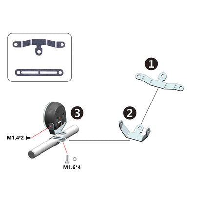 5V LED Spotlight Lamp Plastic Head Lamp for DIY TAMIYA 1/14 RC Tractor Truck 770S R620 Crawler Off Road Car Excavator Tipper