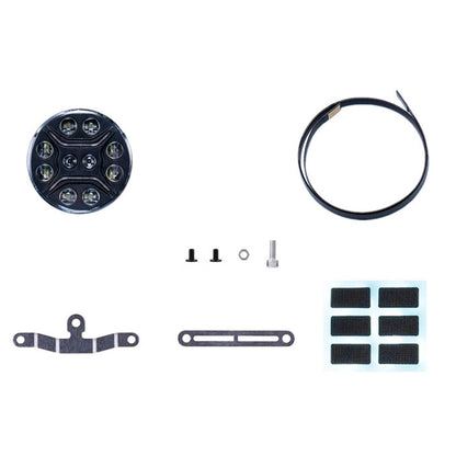 5V LED Spotlight Lamp Plastic Head Lamp for DIY TAMIYA 1/14 RC Tractor Truck 770S R620 Crawler Off Road Car Excavator Tipper