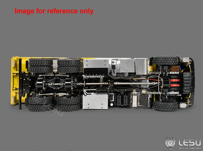 LIMITED-TIME SALE IN Stock LESU Z0094 1/14 Metal 6x6 RC Hydraulic Roll on off Dump Truck Telescopic Hooklift Transport Vehicle with 3Speed Transmission 5CH Valve Light Sound