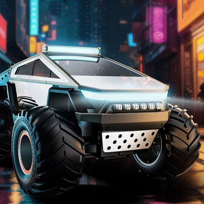 In Stock 1/14 RC 4*2 Off Road Vehicle Q202 2.4GHz Electric Remote Control Pickup Truck Alloy Shell LED Lights Sound Battery Ready to Go