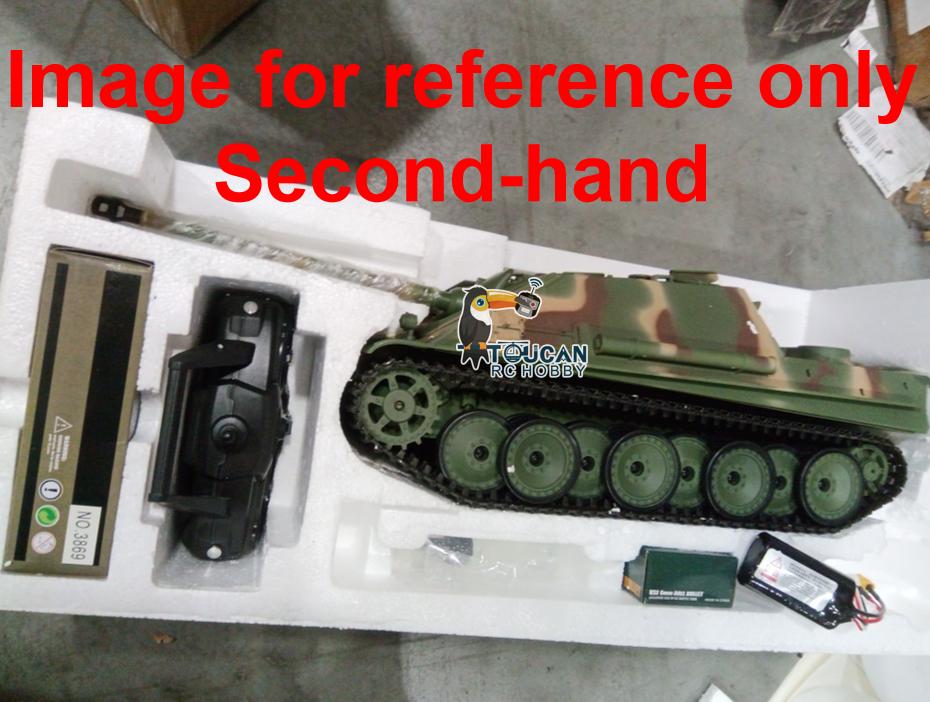 Fast Free Shipping Second Hand US Stock 2.4G Henglong 1/16 Scale 7.0 Plastic Ver Jadpanther RTR RC Tank Model 3869