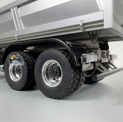 MODO 1/14 Metal 6*4/4*2 RC Hydraulic Dump Truck PNP ST8 Controller 2 Speed Gearbox Axles Locks for Construction Model Collectors Outdoor Hobby