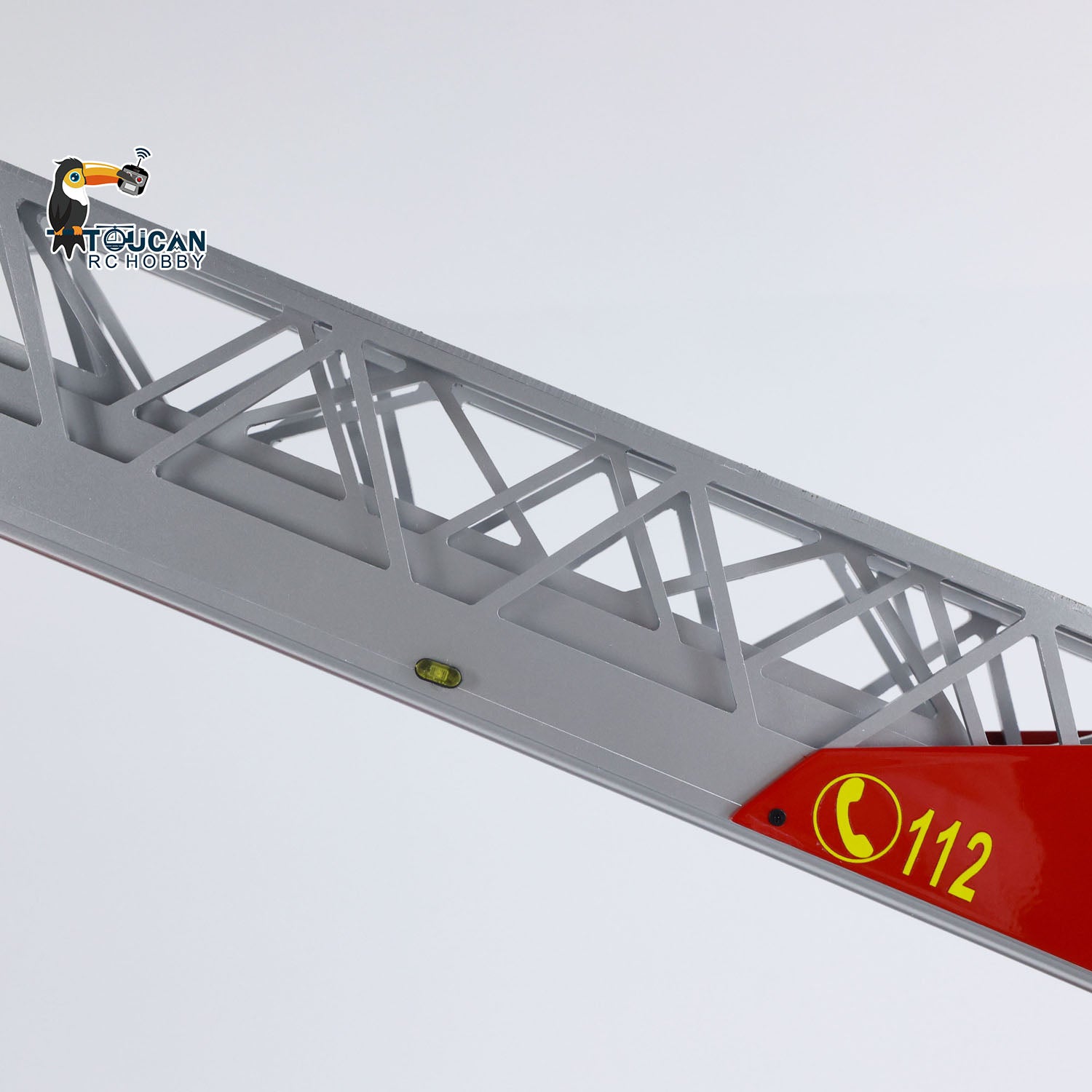 German styled RC ladder fire truck for remote control simulation
