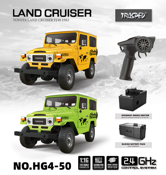 1/16 HG 4x4 RC Off-road Vehicles Land Cruiser FJ40 Electric Remote Control Crawler Car Painted Assembled Simulation Hobby