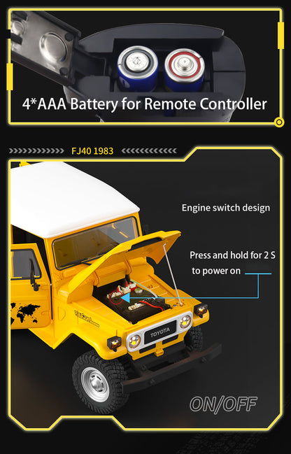 US Stock 4x4 1/16 HG RC Off-road Vehicles Electric Crawler Car FJ40