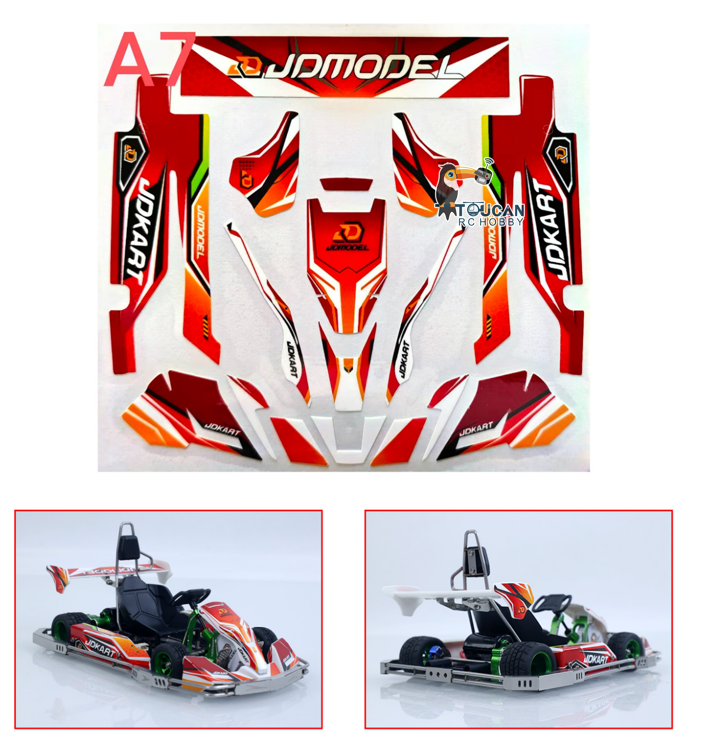 JDModel Sticker for 298A/298B 1/10 4x4 RC Drift Car DIY Model Vehicle Remote Control Electric Racing Car Model Upgraded Parts