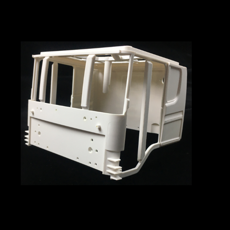 DIY Parts Plastic Gearbox Side Skirt Car Shell Cabin Battery Box Front Face Parts Bumper Second Plate Rear View Mirror Light Mudguard Sticker for 1/14 HH Tractor Truck Model