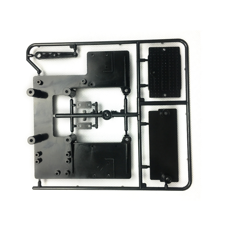 DIY Parts Plastic Gearbox Side Skirt Car Shell Cabin Battery Box Front Face Parts Bumper Second Plate Rear View Mirror Light Mudguard Sticker for 1/14 HH Tractor Truck Model