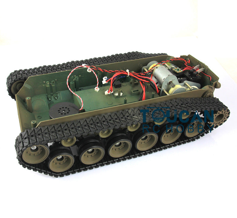 TOUCAN RC HOBBY Plastic Chassis Spare Part for Henglong 1/16 Scale USA M26 Pershing RC Tank 3838 Radio Controlled Panzer DIY Models