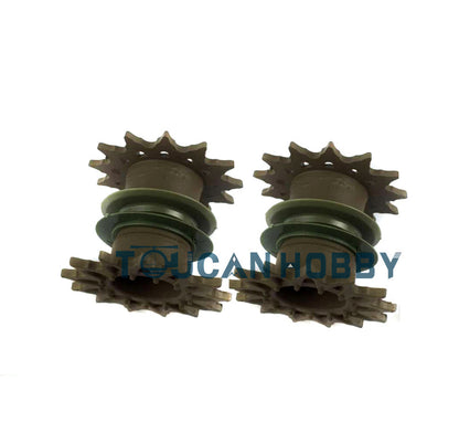 TOUCAN RC HOBBY IN Stock Plastic Tracks Sprockets Road Driving Wheels Suspension Bars Idlers Stickers Decoration Parts Bag For Henglong 1/16 USA M26 Pershing 3838 RC Tank
