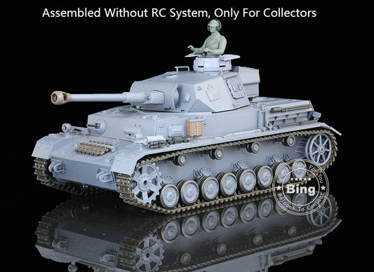 Henglong 1/16 Scale Plastic German IV F2 Model Static Tank 3859 W/O Electronic