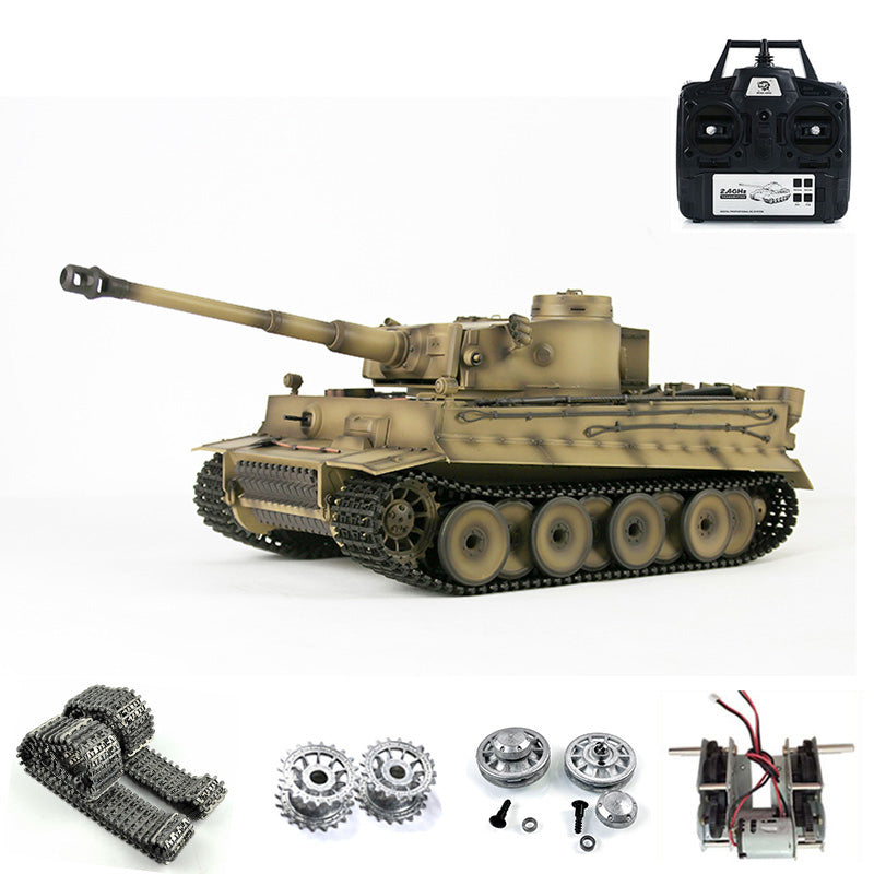 Henglong 1/16 7.0 Upgraded Metal 3818 German Tiger I RTR RC Tank Infrared Combat BB Unit