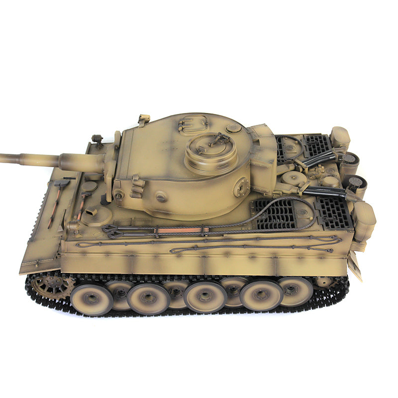 Henglong 1/16 7.0 Upgraded Metal 3818 German Tiger I RTR RC Tank Infrared Combat Lights Metal Tracks
