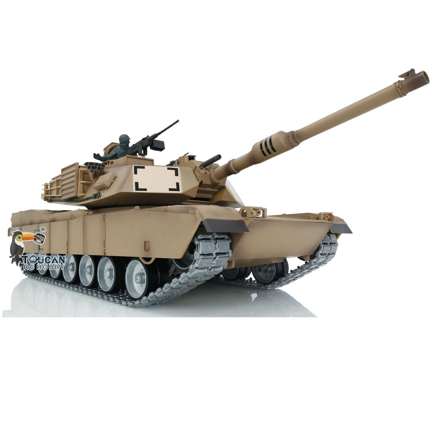 TOUCAN RC HOBBY Henglong 1/16 TK7.0 Profession USA Abrams M1A2 RTR RC Tank 3918 FPV 360 Degrees Turret Barrel Recoil BB IR Metal Tracks Gearbox Sprockets Idlers Road Wheels