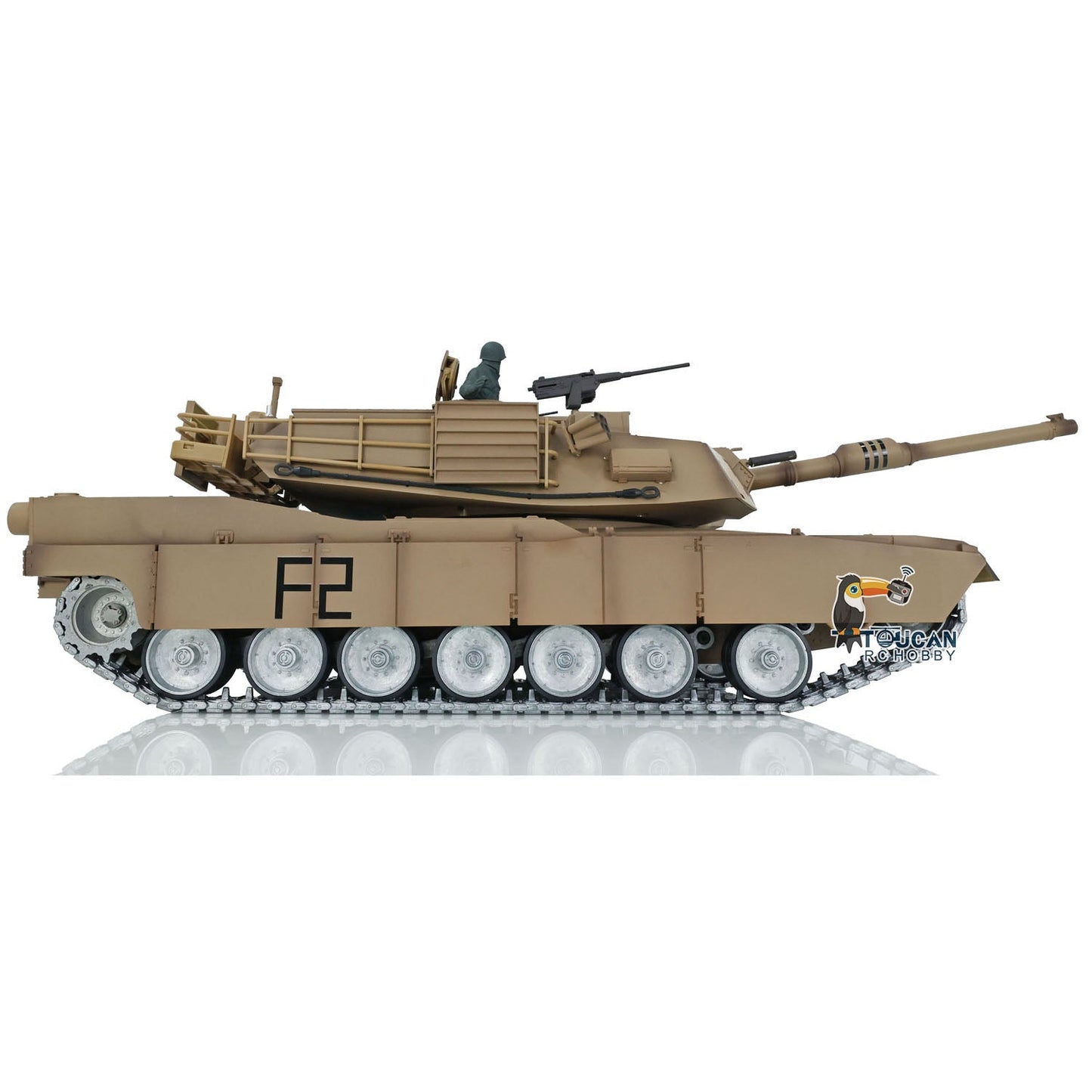 TOUCAN RC HOBBY Henglong 1/16 TK7.0 Profession USA Abrams M1A2 RTR RC Tank 3918 FPV 360 Degrees Turret Barrel Recoil BB IR Metal Tracks Gearbox Sprockets Idlers Road Wheels