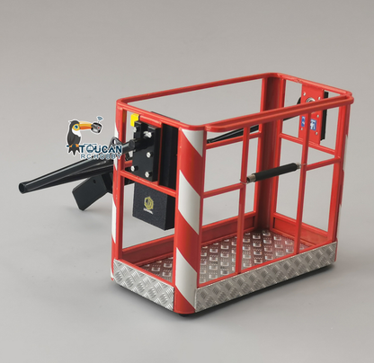 JXModel Metal Operation Cage Fork Telescopic Spreader Cargo Bucket for 1/14 RC Hydraulic Crane Truck F1650 F1650-TD DIY Parts for Enthusiast