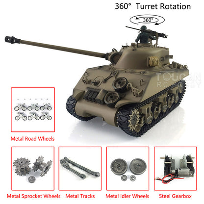 Henglong ready to run remote control M4A3 Sherman tank complete model
