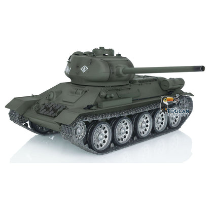 Henglong 1/16 7.0 3909 Soviet Union T34/85 RC Tank with Metal Track Drive Idler Road Wheels Gearbox