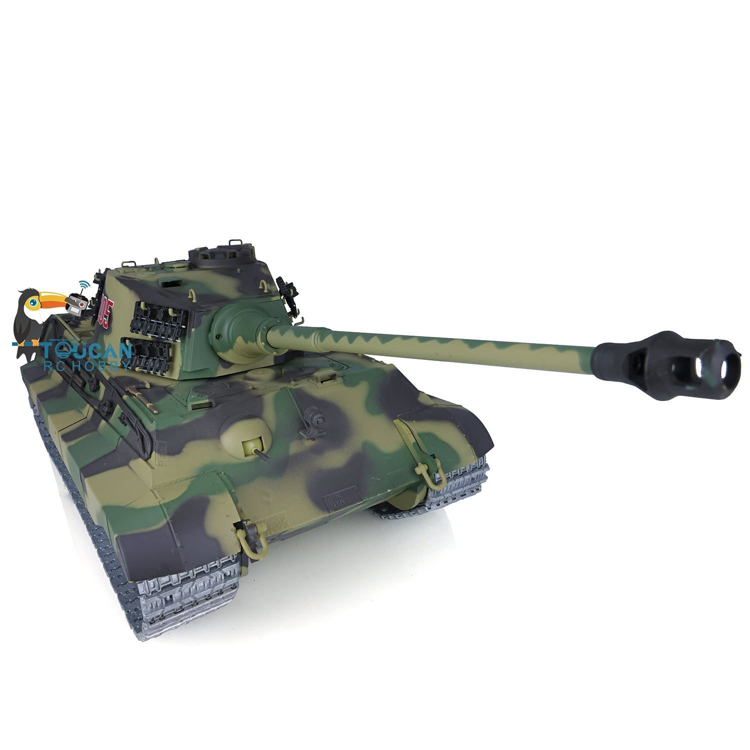 Henglong 1/16 7.0 Customized 3888A King Tiger RTR RC Tank with FPV 360 Degree Turret