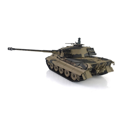 Henglong 1/16 7.0 Customized 3888A King Tiger RTR RC Tank with Metal Road Drive Idler Wheels Tracks Gearbox