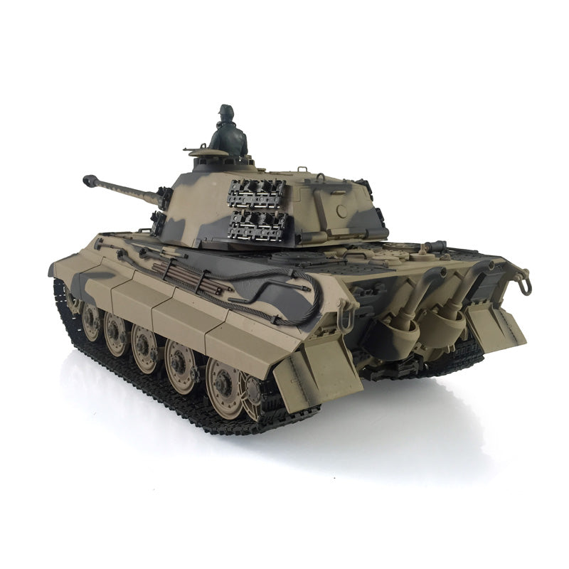 Henglong 1/16 7.0 Customized 3888A King Tiger RTR RC Tank with Barrel Recoil