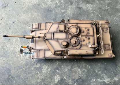 1239MM Henglong 1/8 Scale Full Metal Remote Control Tank 3918 USA M1A2 Abrams RTR 360 Turret Rotary Barrel Recoil Elevation